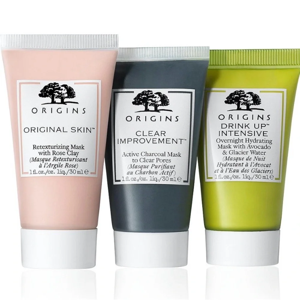 NWT Origins Three-Pack Facial Masks